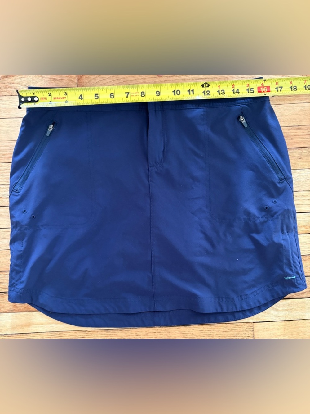 Navy Athletic Skort with Zip Pockets Rogue Title Nine
